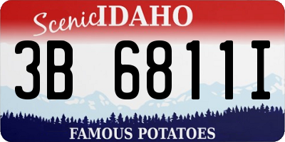 ID license plate 3B6811I