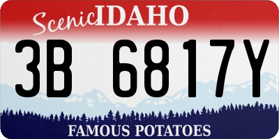 ID license plate 3B6817Y