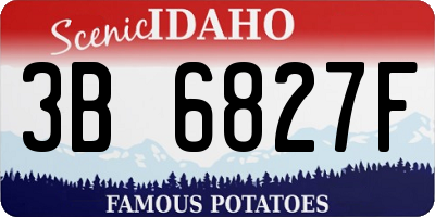 ID license plate 3B6827F