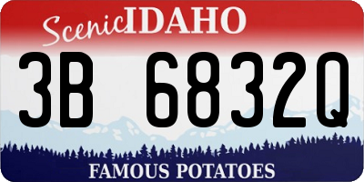 ID license plate 3B6832Q