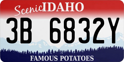 ID license plate 3B6832Y
