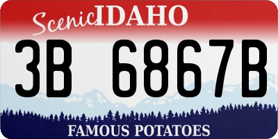 ID license plate 3B6867B