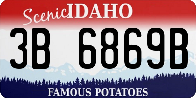 ID license plate 3B6869B