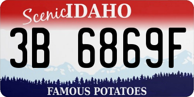 ID license plate 3B6869F