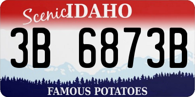 ID license plate 3B6873B