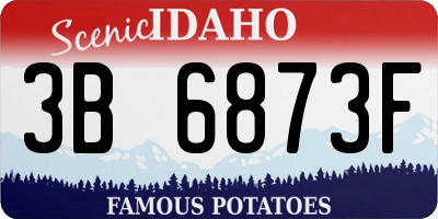ID license plate 3B6873F