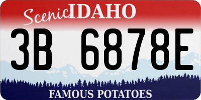 ID license plate 3B6878E