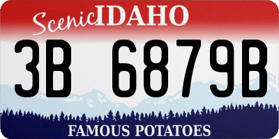 ID license plate 3B6879B