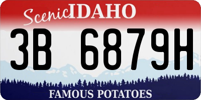 ID license plate 3B6879H