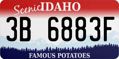 ID license plate 3B6883F