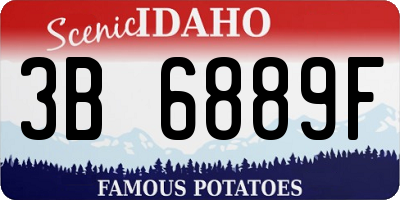 ID license plate 3B6889F