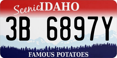 ID license plate 3B6897Y