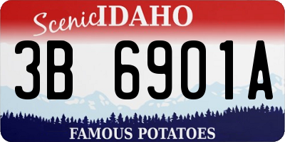 ID license plate 3B6901A