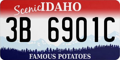 ID license plate 3B6901C