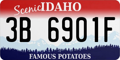 ID license plate 3B6901F