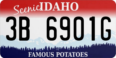 ID license plate 3B6901G