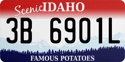 ID license plate 3B6901L