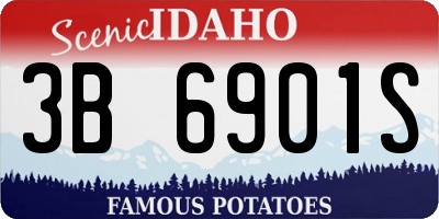 ID license plate 3B6901S