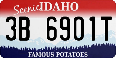 ID license plate 3B6901T