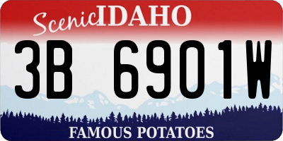 ID license plate 3B6901W