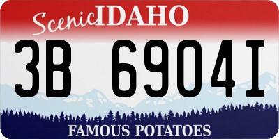 ID license plate 3B6904I