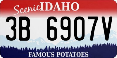 ID license plate 3B6907V