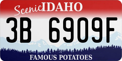 ID license plate 3B6909F