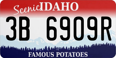 ID license plate 3B6909R