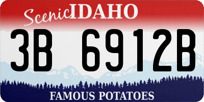 ID license plate 3B6912B