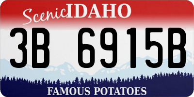 ID license plate 3B6915B