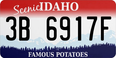 ID license plate 3B6917F