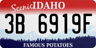 ID license plate 3B6919F