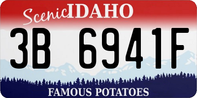 ID license plate 3B6941F