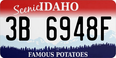 ID license plate 3B6948F