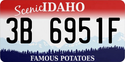ID license plate 3B6951F