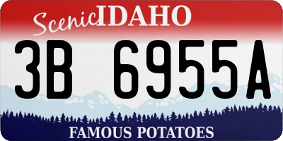 ID license plate 3B6955A