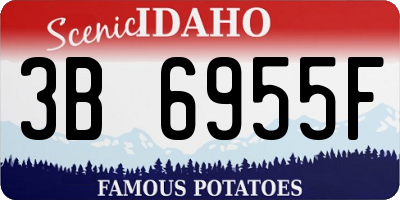 ID license plate 3B6955F