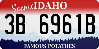 ID license plate 3B6961B
