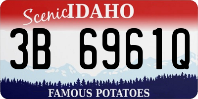 ID license plate 3B6961Q