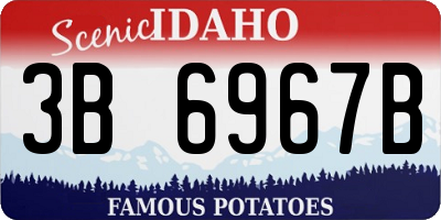 ID license plate 3B6967B