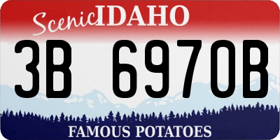 ID license plate 3B6970B