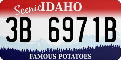 ID license plate 3B6971B