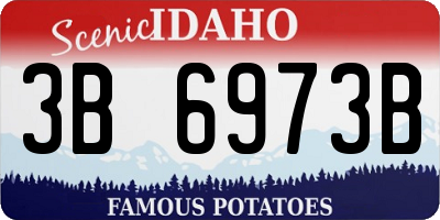 ID license plate 3B6973B