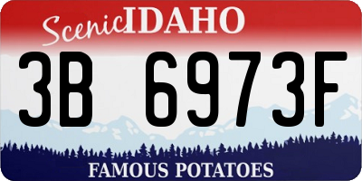 ID license plate 3B6973F
