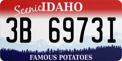ID license plate 3B6973I