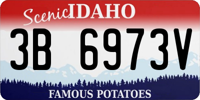 ID license plate 3B6973V