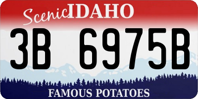ID license plate 3B6975B