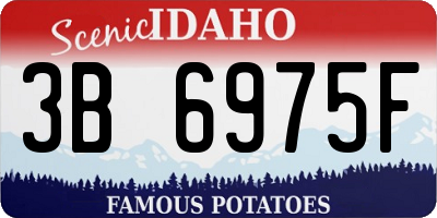 ID license plate 3B6975F