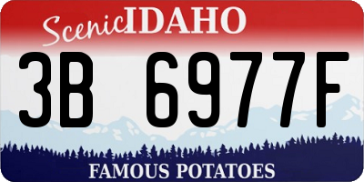 ID license plate 3B6977F