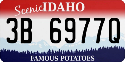 ID license plate 3B6977Q